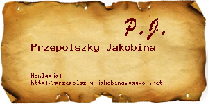 Przepolszky Jakobina névjegykártya